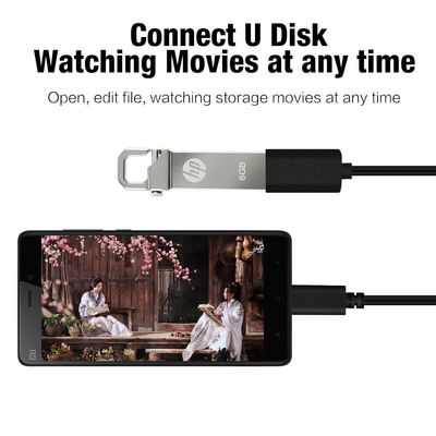 3.5MM-6.0MM 외부 지름 프로젝터 HDMI 케이블 USB 3.1 타입 C에서 USB 타입 A