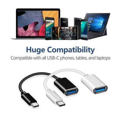 20cm 타입 C USB 타입 A 여성 OTG 케이블 어댑터 사용자 정의