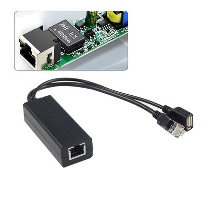 48V-5V 2.4A PoE 스플리터 (USB 및 RJ45 출력, IEEE 802.3af)