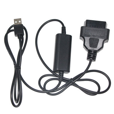 9-36v 사용자 지정 자동차 진단 케이블 28-24AWG DVR OBD2 16Pin USB A 남성 OBD 스텝 업 케이블