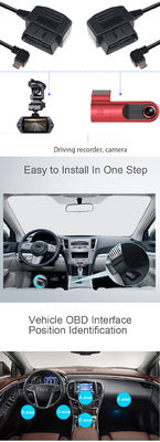 9-36v 사용자 지정 자동차 진단 케이블 28-24AWG DVR OBD2 16Pin USB A 남성 OBD 스텝 업 케이블