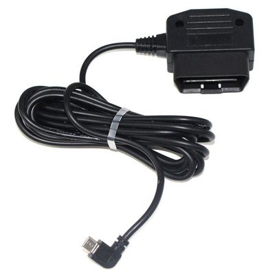 자동차 OBD 충전 케이블 24 64Awg 5V/2A OBD2 16pin to Right Angle 마이크로 5P 진단 도구
