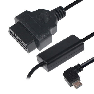 24W 마이크로 USB 케이블 커넥터 GPS DVR 캠코더 태블릿 E-dog 전화 OBD II 16pin 충전기