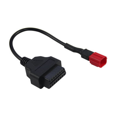 6 핀 모터 라드 자전거 진단 OBD 어댑터 유로 5 엔진 분석기 12V/24V 길이 30cm