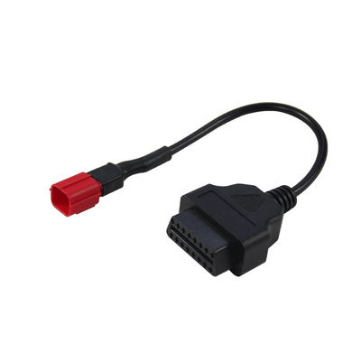 6 핀 모터 라드 자전거 진단 OBD 어댑터 유로 5 엔진 분석기 12V/24V 길이 30cm