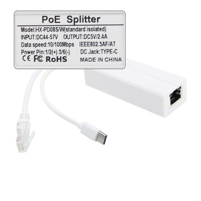 100-240V AC 50/60Hz POE 스플리터 10/100Mbps 48V에서 24V/12V/9V/5V 와이파이 라우터