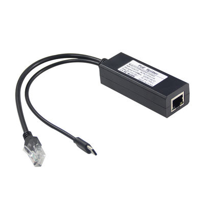 48V ~ 5V 2.4A MAX POE 스플리터 USB-C 12W 개인 폼 NO 입력 100-240V AC 50/60Hz