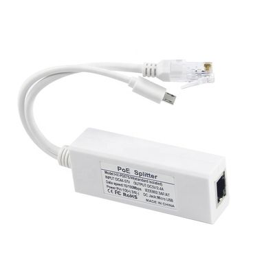 48V ~ 12V PoE 스플리터 주입기 IP 카메라 및 전화용 빠른 데이터 전송