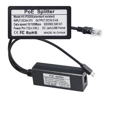 1Gbps POE 스플리터 USB-C 어댑터 IEEE 802.3af 컴플라이언트