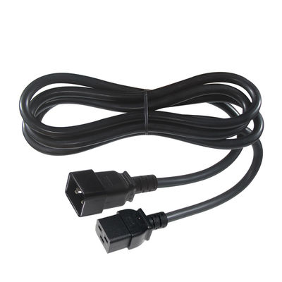 2Xc19 플러그 20A 중량 Pdu 15A 250V 14 Awg C20 케이블 전원 케이블