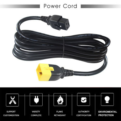 전기 케이블 320 C20 남성 C19 여성 소켓 커넥터 60320 Iec 컴퓨터 전원 케이블
