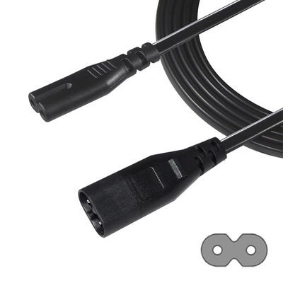0.8M C7에서 C8 전원 코드 18AWG PVC 재킷 ROHS 인증