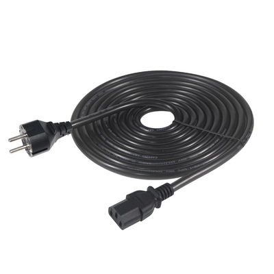 0.75MM 유럽 공급 케이블과 VDE 확장 3PIN Schuko 플러그로 C13 Netsnoer