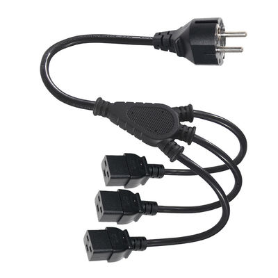 EU Schuko 플러그 3X C19 여성 소켓 전원 케이블 16A