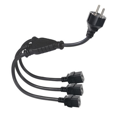 EU Schuko 플러그 3X C19 여성 소켓 전원 케이블 16A