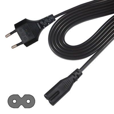 EU 2핀에서 IEC C7 전원 케이블 1.5m 250V 10A PVC