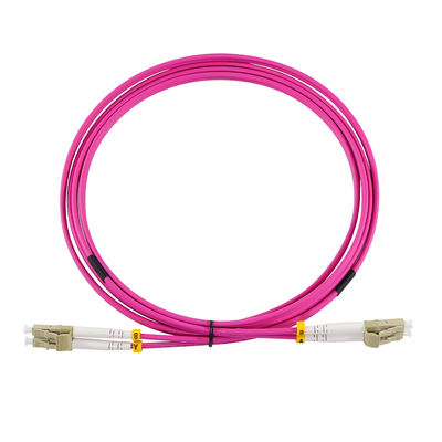 OM3 30M / 98ft LC에서 LC 광섬유 케이블 케이블 LSZH 10GB 멀티모드 듀플렉스 50/125um