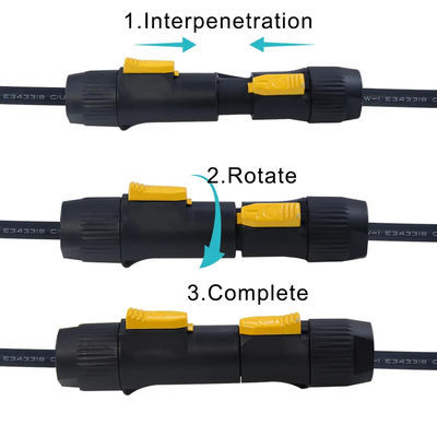 야외 20A 방수 전원 케이블 14AWG PowerCon True1 남성에서 여성 무대 조명,eutrik SAC3MX에 SAC3FX 전원 케이블