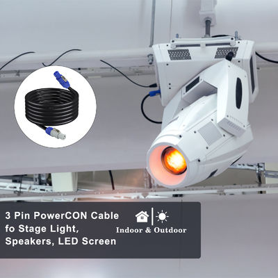 중량 NAC3FCA 남성에서 NAC3FCB 남성 전기 전원 케이블 IP56 20A PowerCon 커넥터