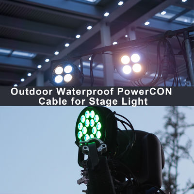 중량 NAC3FCA 남성에서 NAC3FCB 남성 전기 전원 케이블 IP56 20A PowerCon 커넥터