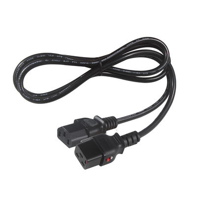 KUNCAN 14Awg 16A 연장 전력 전구 유럽 잠금 C19에서 C13 커넥터 Iec 60320 320 플러그