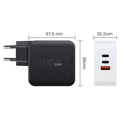 노트북용 100W GaN 충전기 QC3.0 충전 포트 1A 2C PD OEM