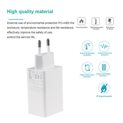 노트북 QC 타입 C 듀얼 PD 충전기 65W 출력 15V 3A 빠른 충전 여행 어댑터