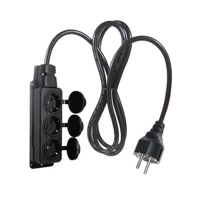 VDE 3 프론지 전원 케이블 교체 3 1 EU 3pin 남성 플러그에 3 X EU 3pin 여성 소켓