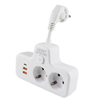 EU CEE 7/7 Schuko 플러그 변환기 2 소켓 여성 16A 전원 충전 장치 소켓