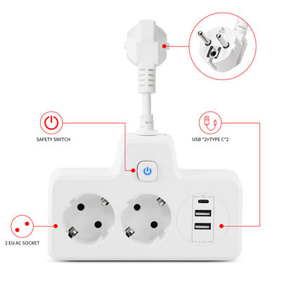 EU CEE 7/7 Schuko 플러그 변환기 2 소켓 여성 16A 전원 충전 장치 소켓