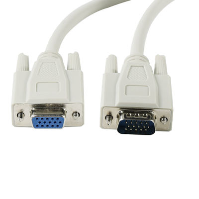 DB15 수컷-암컷 연장 케이블 6피트 구리 PVC 220V-250V