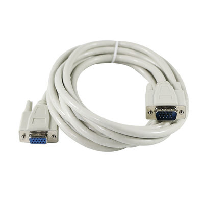 DB15 수컷-암컷 연장 케이블 6피트 구리 PVC 220V-250V