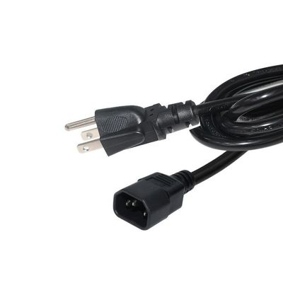 US Nema 515P에서 C14 연장 케이블 Ac 3 핀 프롱 Sjt Svt 16Awg Pvc 사용 가능한 전력 케이블
