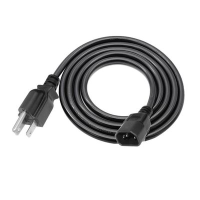US Nema 515P에서 C14 연장 케이블 Ac 3 핀 프롱 Sjt Svt 16Awg Pvc 사용 가능한 전력 케이블