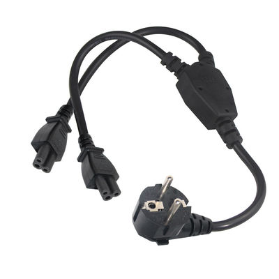 슈코에서 2x C5 전원 케이블 0.75mm PVC 220V 실내 사용