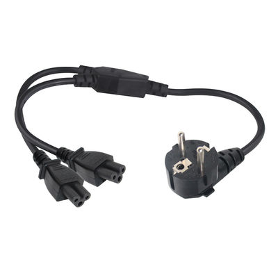 슈코에서 2x C5 전원 케이블 0.75mm PVC 220V 실내 사용