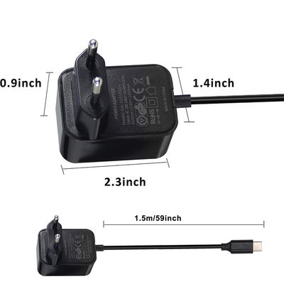 USB C 12V 3A EU 전원 어댑터 스위칭 트랜스포머 유니버설 3A 전원 어댑터 12V 벽 충전기 EU 2Pin