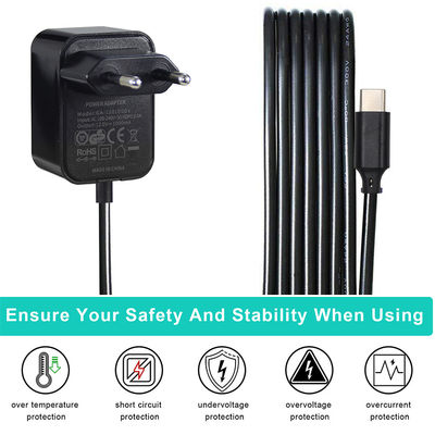 USB C 12V 3A EU 전원 어댑터 스위칭 트랜스포머 유니버설 3A 전원 어댑터 12V 벽 충전기 EU 2Pin