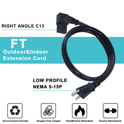 US Ac 14 Awg 중형 니마 515P ~ Iec320 C13 3 Ft 가전