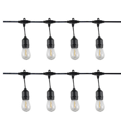 25FT 50FT 100FT G40 Globe LED 스트링 라이트 야외 웨딩 파티를위한 Patio 램프 케이블 코드
