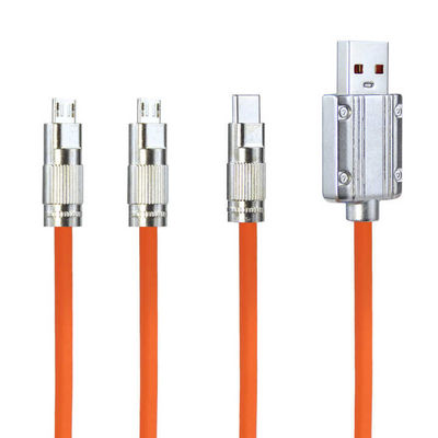 CE 인증 3-in-1 USB 충전 케이블, 고속 충전 15W