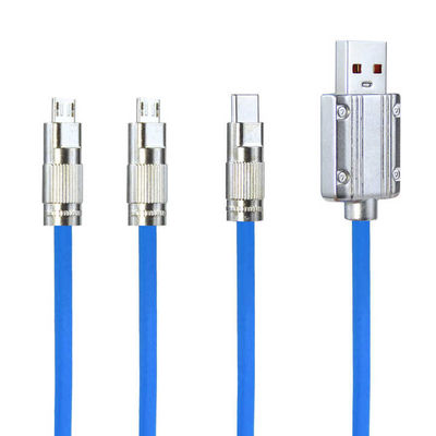 CE 인증 3-in-1 USB 충전 케이블, 고속 충전 15W