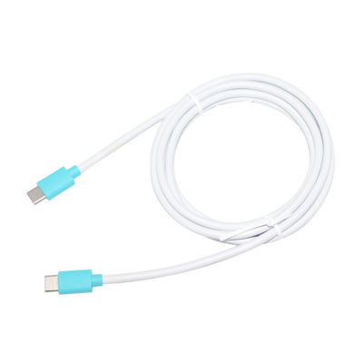 100W PD 금속 헤드 내구성 USB C 고속 충전 케이블과 TPE 코팅