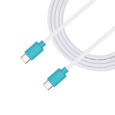 100W PD 금속 헤드 내구성 USB C 고속 충전 케이블과 TPE 코팅
