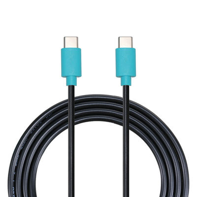 100W PD 금속 헤드 내구성 USB C 고속 충전 케이블과 TPE 코팅