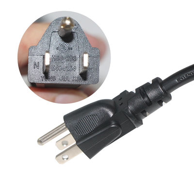 유니버설 NEMA 5-15P에서 IEC C13 전원 케이블 10A 250V UL 컴퓨터/서버/의료장비용 인증