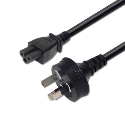 SAA 인증 AU 3P에서 IEC C5 전원 케이블 2.5A 250V, 0.75mm2 H05VV-F 노트북/프린터 (3ft-15ft)