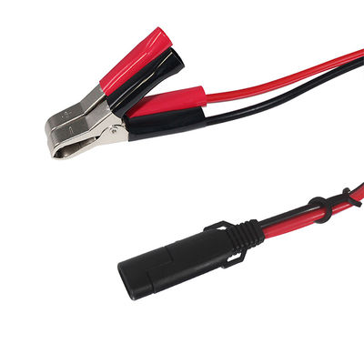 Sae 충전 전선 연장 케이블 12v 전원 끄는 스위치 14awg 알리거터 클립으로 2pin 빠른 배터리 배터리 클램프