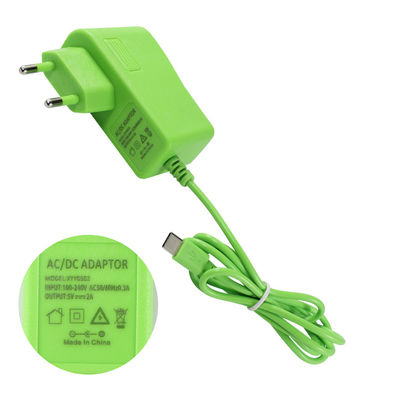 녹색 색상 브라질 전력 급 충전 USB C 어댑터 5V 2A 유니버설 어댑터