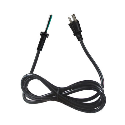 NEMA 5-15P에서 SR 3개의 전원 케이블 18-14AWG 검은색